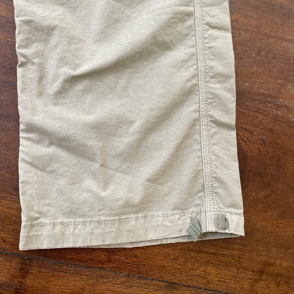 American Eagle Baggy Jogger Cargo Pants Women 12 Stretch Green Utility Wide Leg - Picture 8 of 13